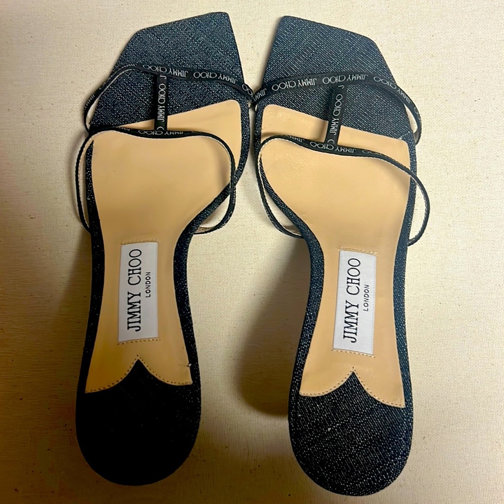 Navy Jimmy Choo Sandal